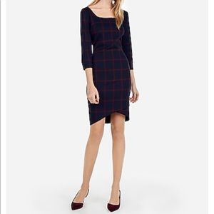Express Plaid Sheath Dress XS